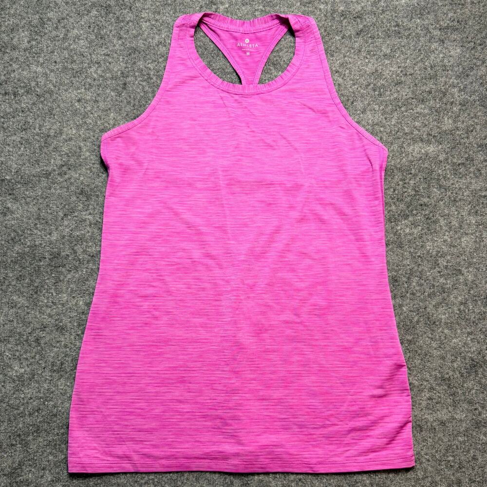 Athleta Pink/Purple Racerback Tank‎ Top Sleeveless Workout Yoga Size Medium